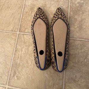 Rothy’s Animal Print Pointed Toe Ballet Flats